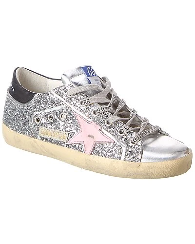 Golden Goose Superstar Glitter & Leather Sneaker Women