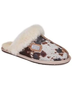 D Mule Suede & Haircalf Slipper Women