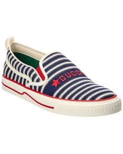 Gucci Tennis 1977 Canvas Slip-On Sneaker Men
