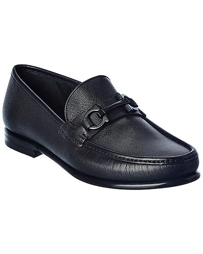 Salvatore Ferragamo Crown Leather Loafer Men