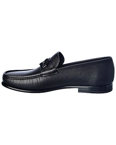 Salvatore Ferragamo Crown Leather Loafer Men - Image 2