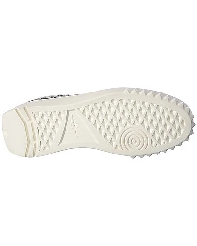 Salvatore Ferragamo Cuby Leather-Trim Sneaker Men - Image 4