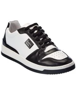 By Mario Valentino Oliver Leather Sneaker Men