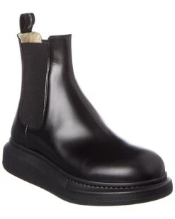 Alexander McQueen Leather Boot Men