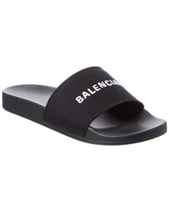Balenciaga BB Canvas Pool Slide Men
