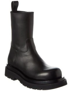 Bottega Veneta Zipped Leather Boot Men