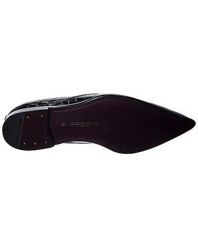 Dolce & Gabbana Croc-Embossed Patent Oxford Men - Image 4