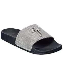 Giuseppe Zanotti Newburel Velvet Slide Men