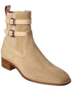 Christian Louboutin Sahni Horse Suede Boot Men