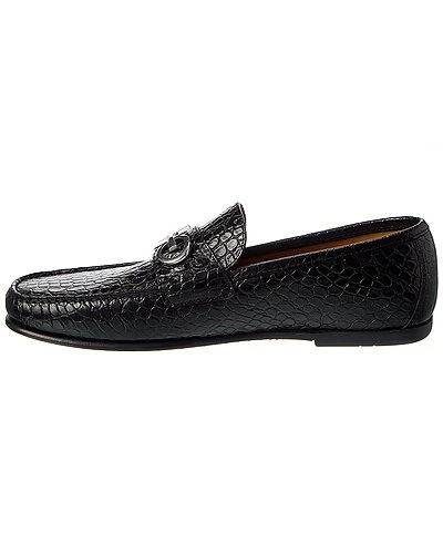 Salvatore Ferragamo Galileo Croc-Embossed Leather Loafer Men - Image 2