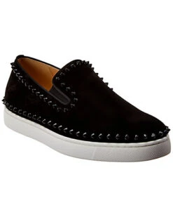 Christian Louboutin Pik Suede Boat Shoe Men