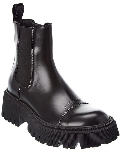 Balenciaga Tractor Leather Bootie Women