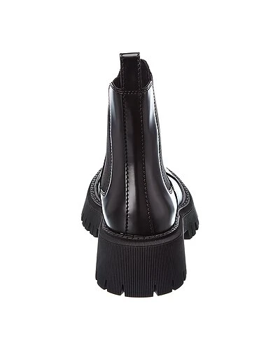 Balenciaga Tractor Leather Bootie Women - Image 3