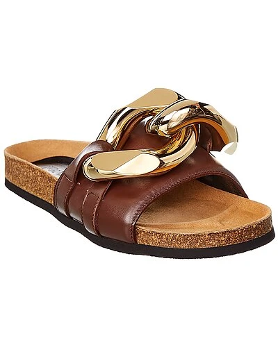 JW Anderson Chain Leather Slide Women