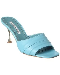 Manolo Blahnik Picoux 70 Leather Sandal Women