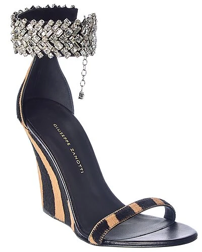 Giuseppe Zanotti Jetaime 105 Haircalf Wedge Sandal Women