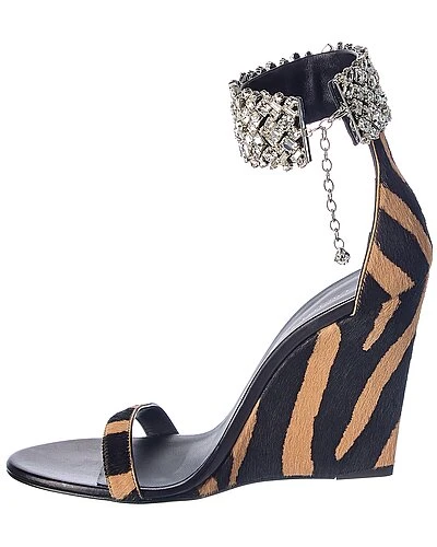 Giuseppe Zanotti Jetaime 105 Haircalf Wedge Sandal Women - Image 2