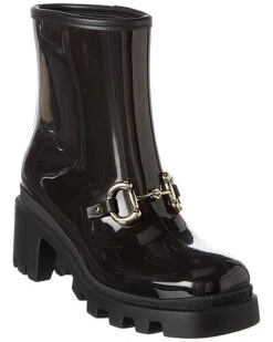 Gucci Horsebit Rubber Bootie Women