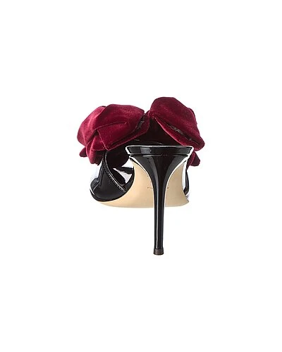 Giuseppe Zanotti Basic 85 Patent & Velvet Sandal Women - Image 3
