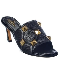 Valentino Roman Stud 65 Grainy Leather Sandal Women