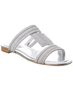 Tod's T Strap Glitter Sandal Women