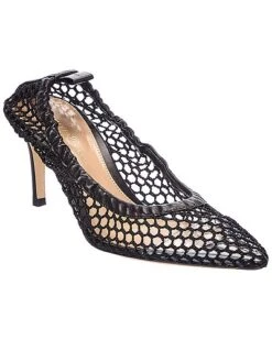 Alisia 70 Leather-Trim Pump Women