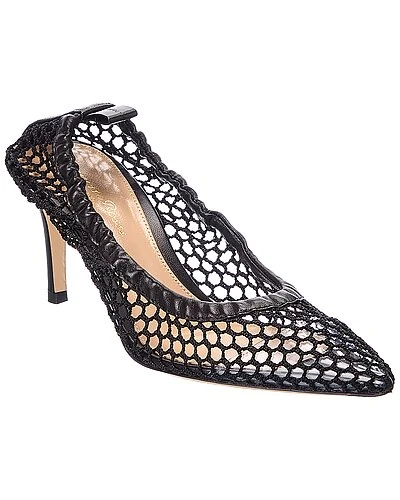 Alisia 70 Leather-Trim Pump Women