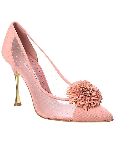 Manolo Blahnik Sohemias 100 Mesh & Suede Pump Women