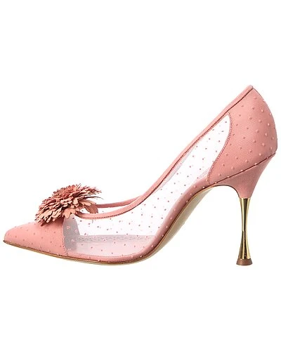 Manolo Blahnik Sohemias 100 Mesh & Suede Pump Women - Image 2