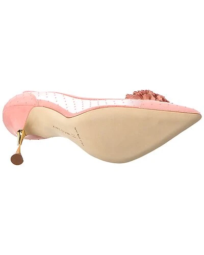 Manolo Blahnik Sohemias 100 Mesh & Suede Pump Women - Image 4