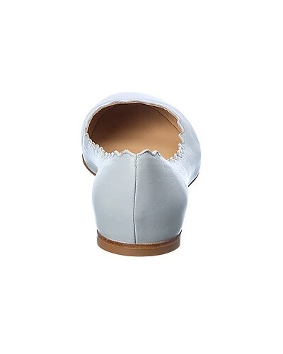 Chloé Lauren Scalloped Leather Ballerina Flat Women - Image 3