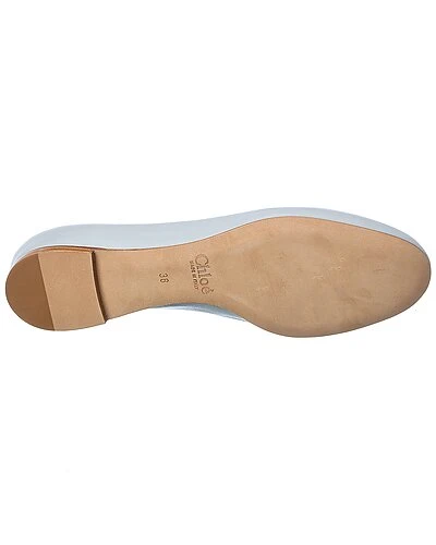 Chloé Lauren Scalloped Leather Ballerina Flat Women - Image 4