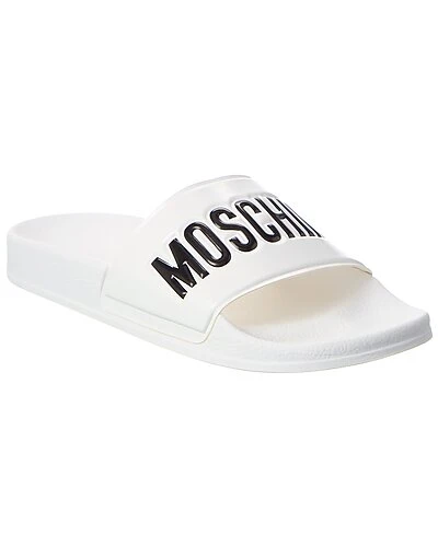 MOSCHINO Embossed Logo Rubber Slide Women