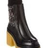 Chloé Jamie Sock Leather Bootie Women