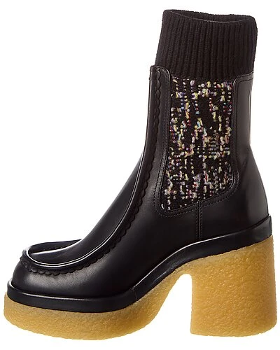 Chloé Jamie Sock Leather Bootie Women - Image 2