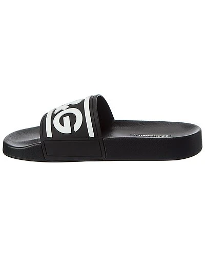 Dolce & Gabbana Logo Rubber Slide Women - Image 2