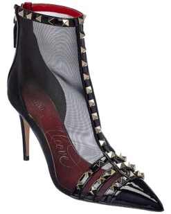 Valentino Rockstud Alcove 90 Mesh & Patent Boot Women