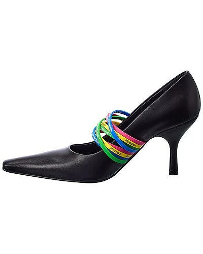 JW Anderson Slogan Print Leather Pump Women - Image 2