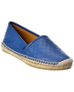 Gucci GG Leather Espadrille Women