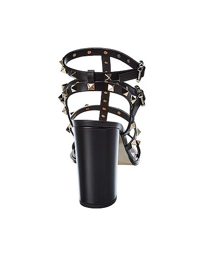 Valentino Rockstud Caged 90 Leather Ankle Strap Sandal Women - Image 3