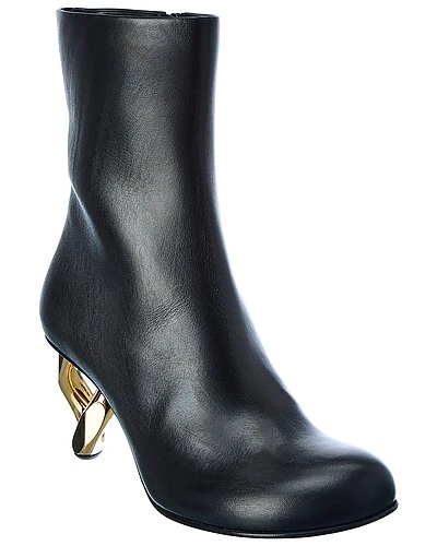 JW Anderson Chain Leather Bootie Women