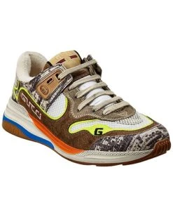Gucci Ultrapace Leather & Suede Sneaker Women