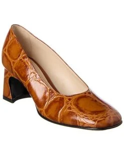Tod's Croc-Embossed Leather Pump Women