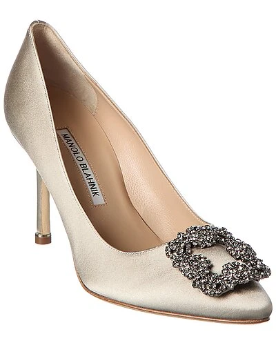 Manolo Blahnik Hangisi 90 Satin Pump Women
