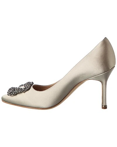 Manolo Blahnik Hangisi 90 Satin Pump Women - Image 2