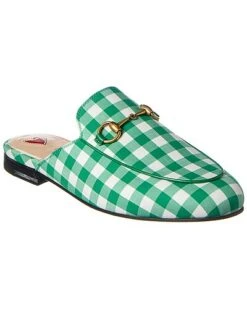 Gucci Princetown Gingham Slipper Women