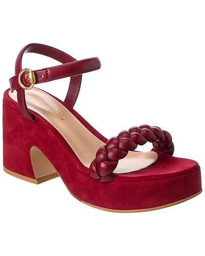 55 Leather & Suede Platform Sandal Women