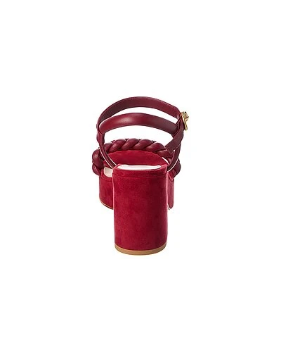 55 Leather & Suede Platform Sandal Women - Image 3