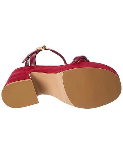 55 Leather & Suede Platform Sandal Women - Image 4