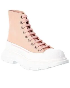 Alexander McQueen Tread Slick Canvas Boot Women